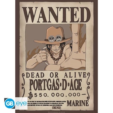 One Piece - Wanted Ace Poszter  (52x35cm)