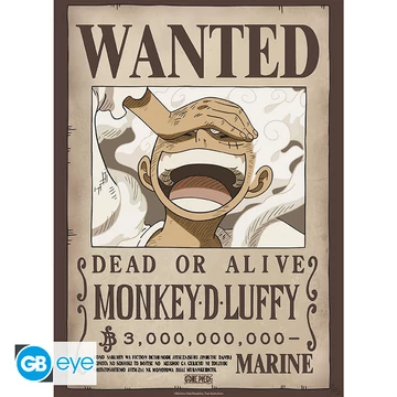 Poszter One Piece - Wanted Luffy Poszter (91,5x61cm)