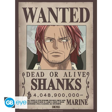 One Piece - Wanted Shanks Poszter  (91,5x61cm)